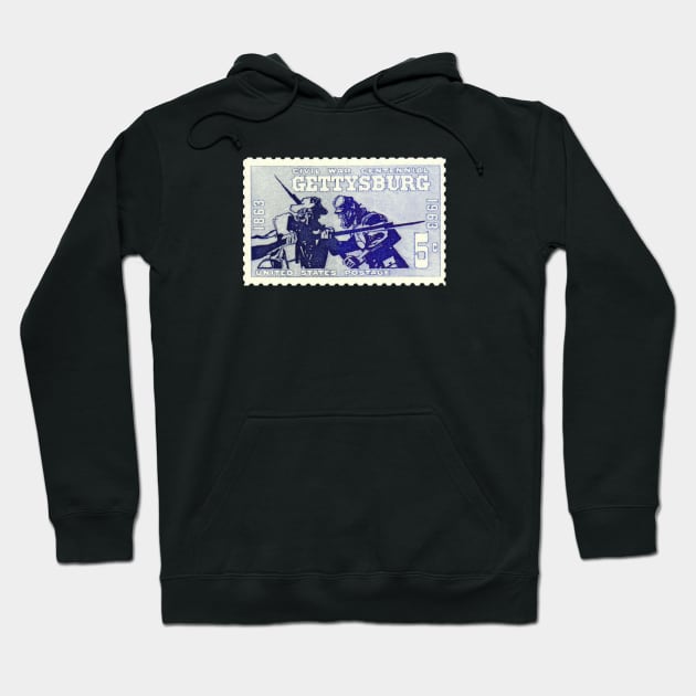 Gettysburg Stamp Hoodie by The Civil War 1861-1865 A History Podcast